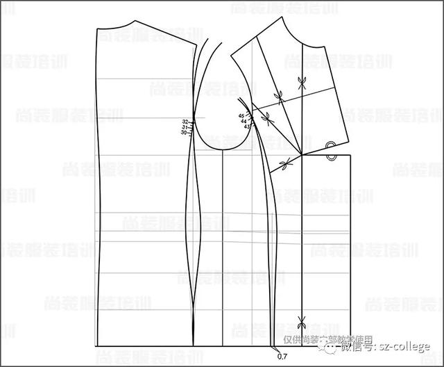 外套测量示意图及其详细测量步骤